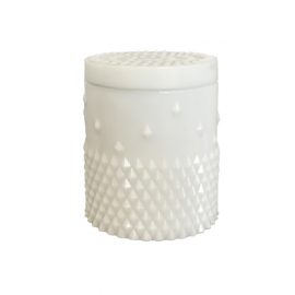 Stud Glass Jar - Ceramic White (S.9)