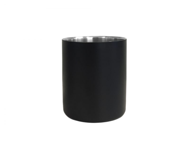 Raw Metal Tumbler – Matte Black - Luxury Candle Supplies