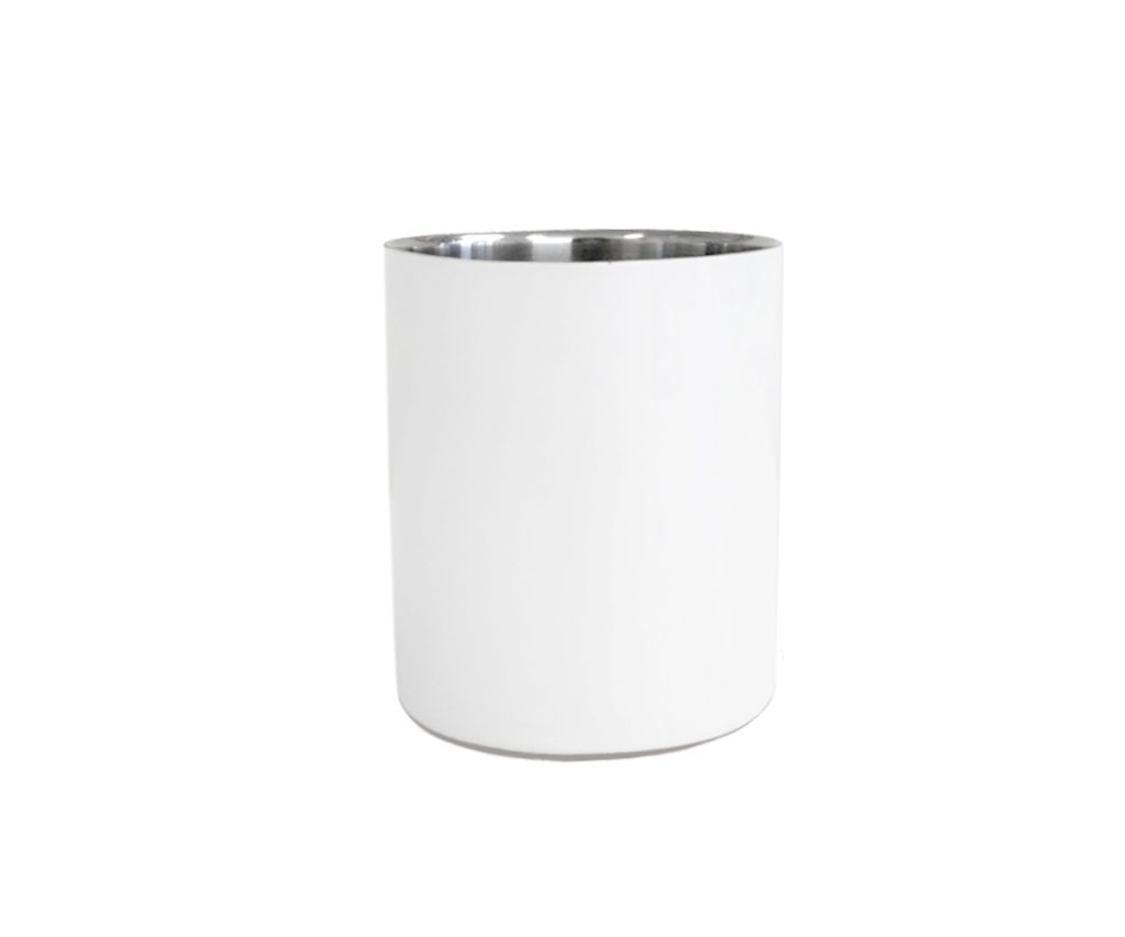 Matte White Raw Metal Collection Luxury Candle Supplies