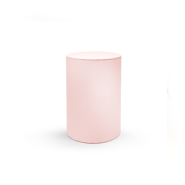 Small Cylinder Box – Pastel Pink (L4) - Luxury Candle Supplies