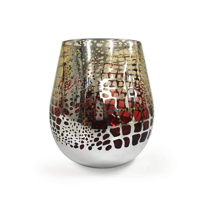 Jumbo Renee Jar Crocodile Amber Red (R.3M) Luxury Candle Supplies