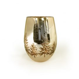Renee Jar - Christmas Trees Gold