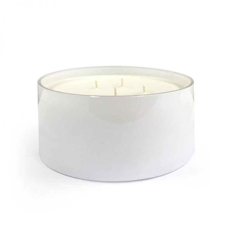 Large Candle Bowl – Gloss White (S5) - Luxury Candle Supplies