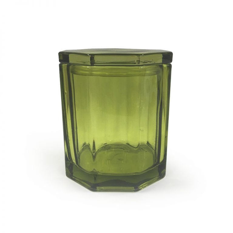 Octagonal Jar Green (S16.MR) Luxury Candle Supplies