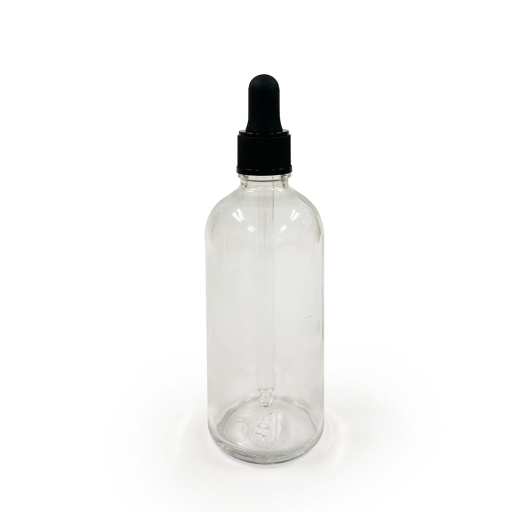 100ml Glass Dropper Bottle – Clear + Glass Dropper - Luxury Candle Supplies