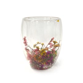 Large Botanical Jar - Babysbreath Green