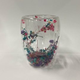 Large Botanical Jar - Babysbreath Purple