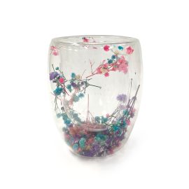 Large Botanical Jar - Babysbreath Purple