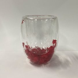 Large Botanical Jar - Hydrangea Red