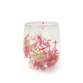 Small Botanical Jar - Babysbreath Pink