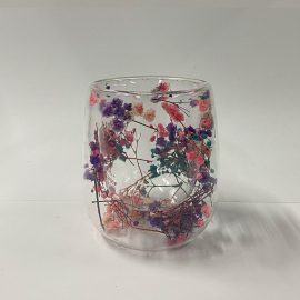 Small Botanical Jar - Babysbreath Purple