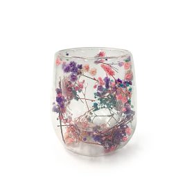 Small Botanical Jar - Babysbreath Purple