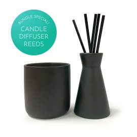 Bundle - CH Ceramic Candle & Diffuser - Dark Charcoal