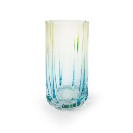 Large Wave Tumbler - Green Twist