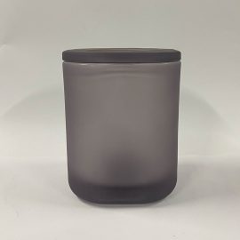 Large Cube Jar w Lids - Frosted Ice