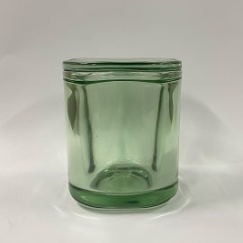 Large Cube Jar w Lids - Green