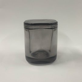 Small Cube Jar w Lids - Smokey Grey