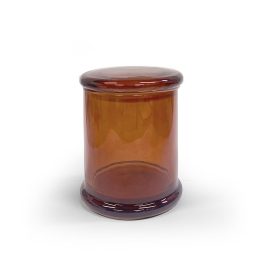 VN 355ml Core Tinted Glass w Lid - Dark Pumpkin Amber (GS2500281)