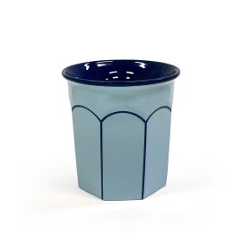 VN Latte Glazed Ceramic Jar - Blue (2212400122)