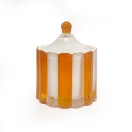 Carnival Jar - White & Orange