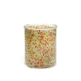 Small Double Walled Glitter Jar - Iridescent