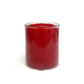 Small Double Walled Glitter Jar - Red