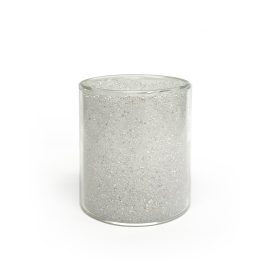 Small Double Walled Glitter Jar - White
