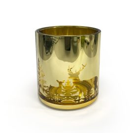 Medium Vogue Jar - Christmas Cheer Gold