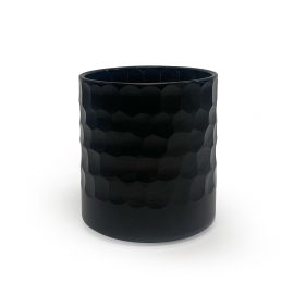 Medium Vogue Jar - Honeycomb Gloss Black