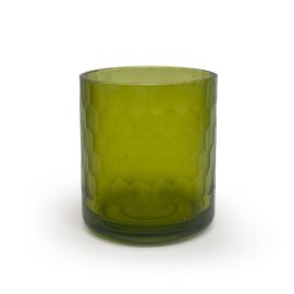 Medium Vogue Jar - Honeycomb Green