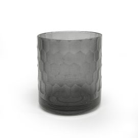 Medium Vogue Jar - Honeycomb Smokey Grey