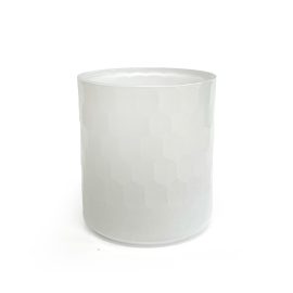 Medium Vogue Jar - Honeycomb White (S6.04A)