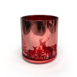 Medium Vogue Jar - Christmas Cheer Red
