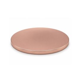 Wide 193mm Metal lid w Silicone Seal - Shiny Rose Gold