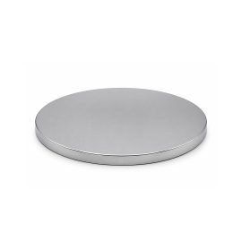 Wide 193mm Metal lid w Silicone Seal - Shiny Silver